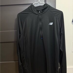 Men’s New Balance Black Quarter Zip Running Jacket